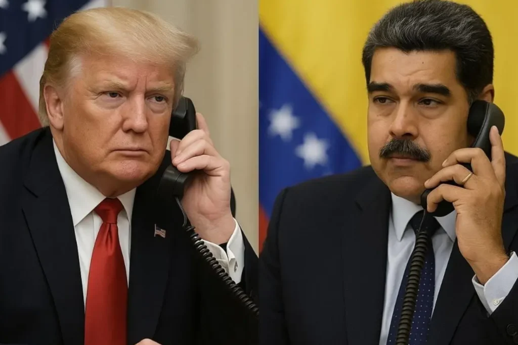 Trump confirma contacto directo con Nicolás Maduro en medio de tensiones diplomáticas.