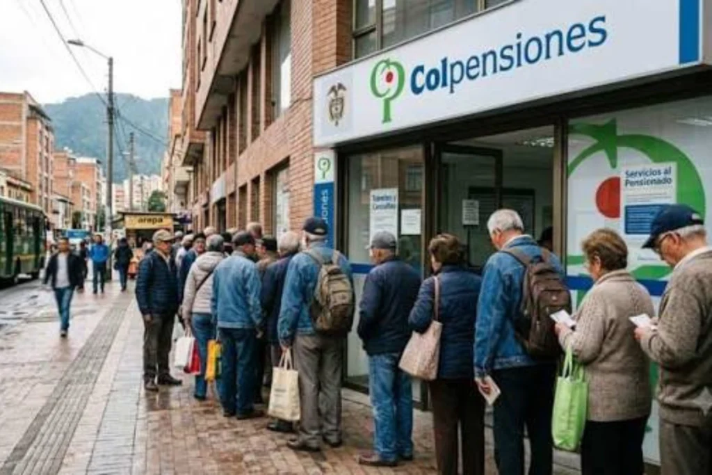 Filas en Colpensiones